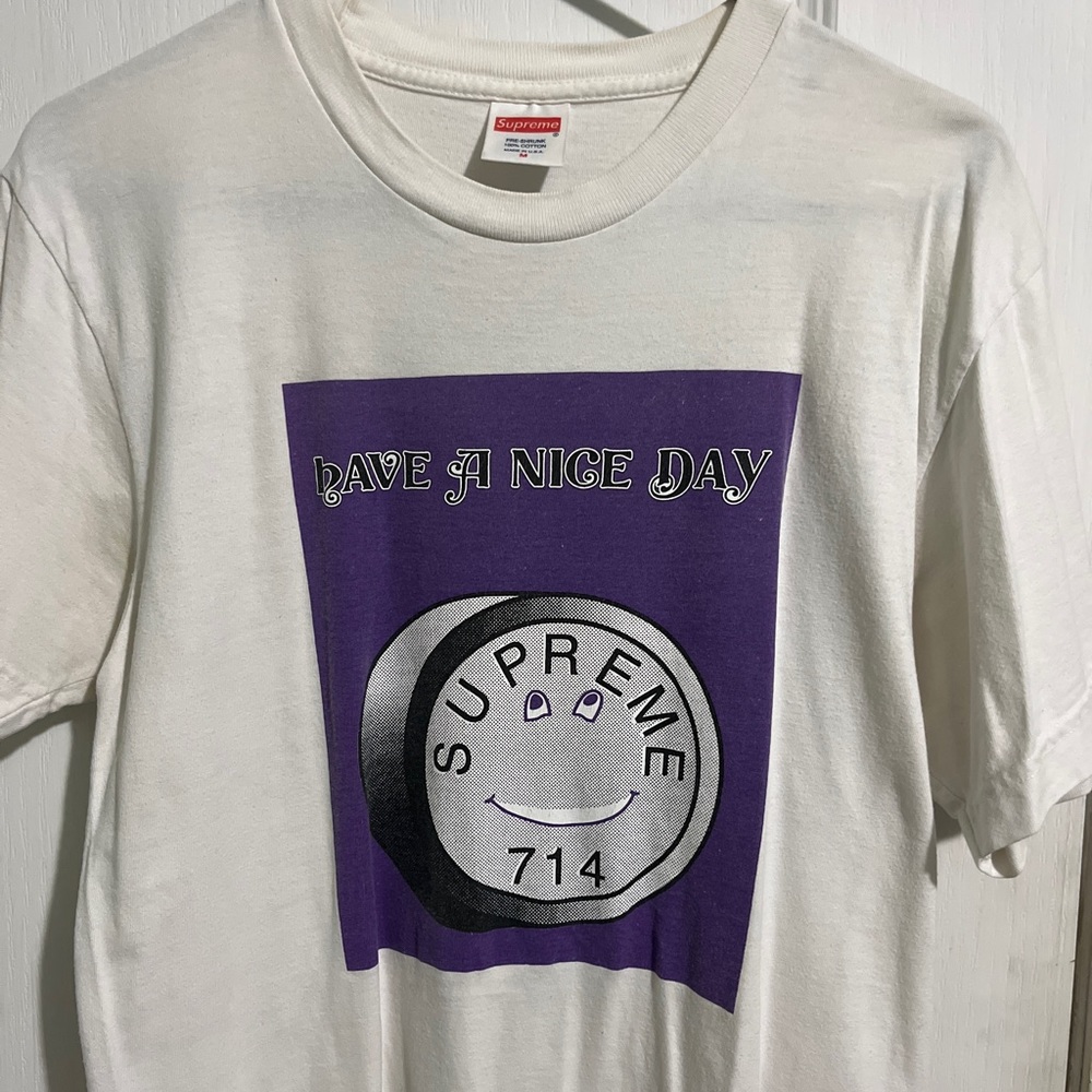 Supreme have a nice day quaalude tee